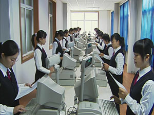 石家莊財經商貿學校模擬收銀實訓室